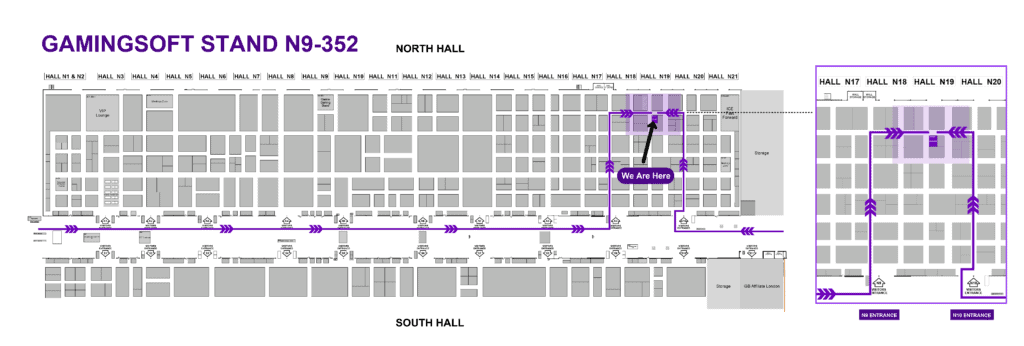 乐游国际参展 2024 年 ICE LONDON 博弈展会 9 GS Map Ice London 2024 3 1